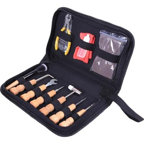 Musical Instrument Repair Tools Guitar Flute Tools Clarinet Maintain Tool Kit with Hammer Wrench Screwdriver Cleaning Brush