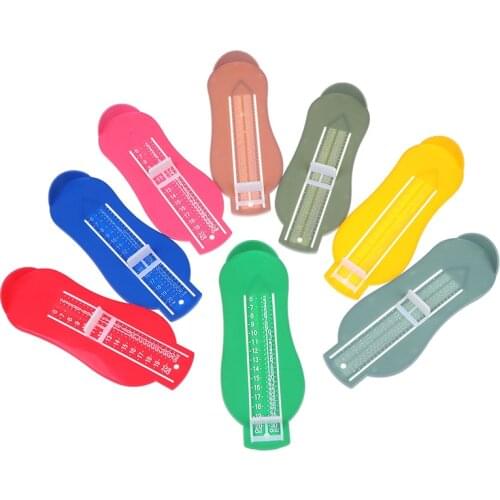 Size Measuring Tool Infant Kids Shoe Fittings Gauge 8Color Baby Foot Ruler Kids Foot Length Measuring Device Feet Measure Shoes