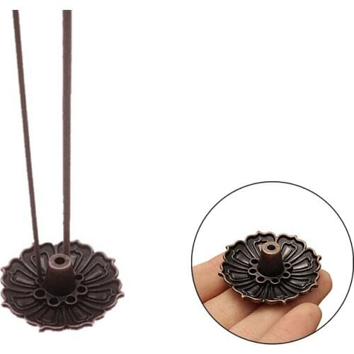 9 Holes Lotus Backflow Ceramic Cone Incense Burner Holder Buddhist Or Cones