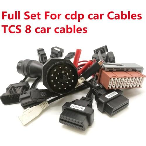 Super Hot 8 pcs per set OBD2 tcs Cables For cd p pro car cables MVD and multidiag wow snooper factory directly sell
