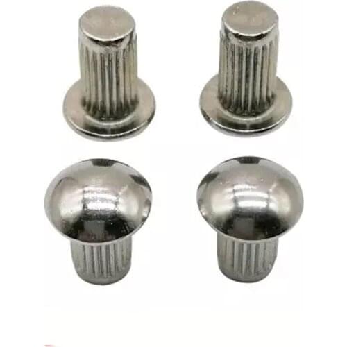 M4 M5 Half Round head Rivet Straight line Knurled Rivets GB827 Stainless steel