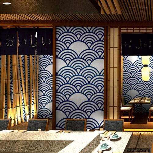 New Hot Japanese style wallpaper Japanese decoration personality Japanese style Bedroom living room home Painted wall paper
