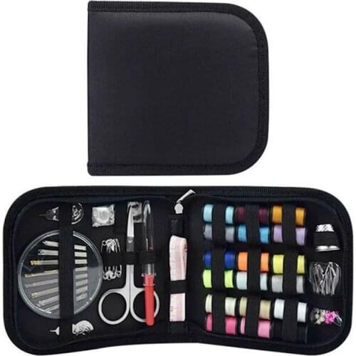 Practical Set of 70 Sewing Kit with Zipper Bag Needle Thread Measure Scissor Thimble Set Sewing Tool Accessories for Home Adult