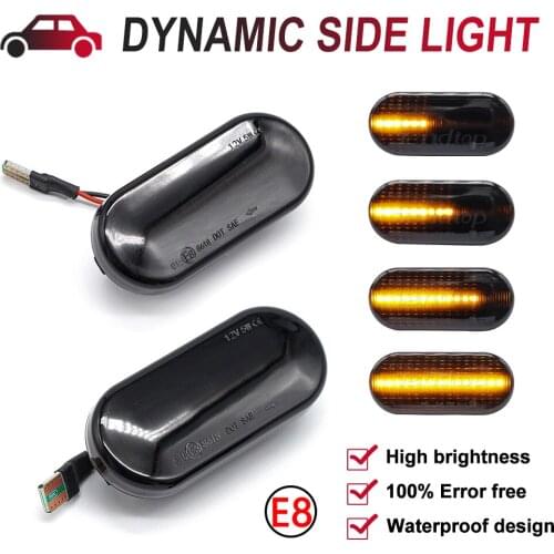 For Volkswagen VW Bora Golf 3 4 Passat 3BG Polo SB6 SEAT Ibiza Led Dynamic Side Marker Turn Signal Light Sequential Blinker