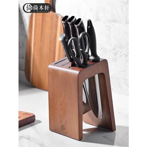 Ventilation mouldproof Wood Kitchen Knife Rack Knife Rest Kitchenware Cutter Storage Rack Household Knife-frame Knife Holder