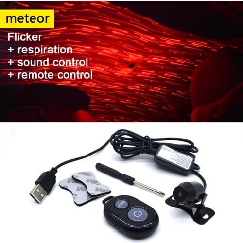 1Pcs Car USB Plug Atmosphere Light DJ Mini Colorful Music Sound Lamp laser star light Remote Control Enjoy Christmas Day Gift