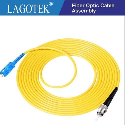 10Pcs/Lot SC UPC to ST UPC Simplex 2.0mm 3.0mm PVC Single Mode Fiber Patch Cable jumper fiber patch cord fibra optica ftth 9/125