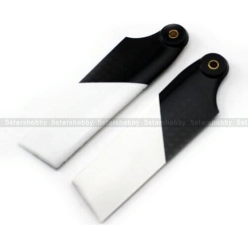 2 Pairs Tarot Carbon Fiber 76mm Tail Blade For T-REX Trex 500 Helicopter