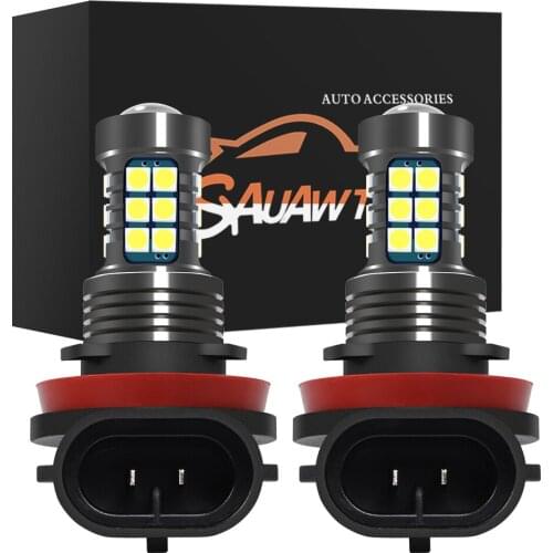 2pcs H8 H11 H3 H9 LED Fog Light Lamp Bulb Daytime Running Light DRL For Mitsubishi ASX Pajero Grandis Outlander