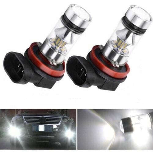 3030 H8 H11 6000K 100W 20 LED Projector Fog Driving Light Bulb White New Car Light