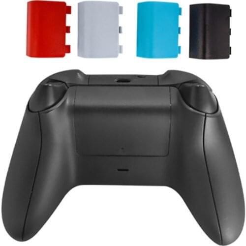 5pcs Replacement Housing Door Cover for -Xbox Series S/XController Battery Shell Lid Back Case Repair Part