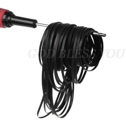 50Pcs 4mm Universal Assorted Common Flat Rubber Belt Mix Cassette Tape Machine Belt for Recorders Walkman CD DVD Drives