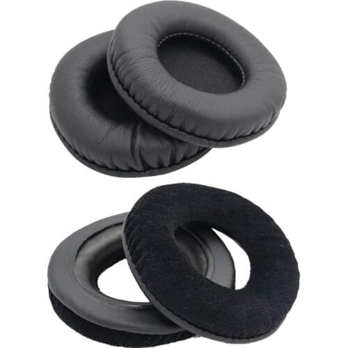1Pair Protein Leather/Flannel Ear Pads Cushions Soft Earpads Cover 105mm for Audio-Technica ATH-A500 K702 Headset Headphone