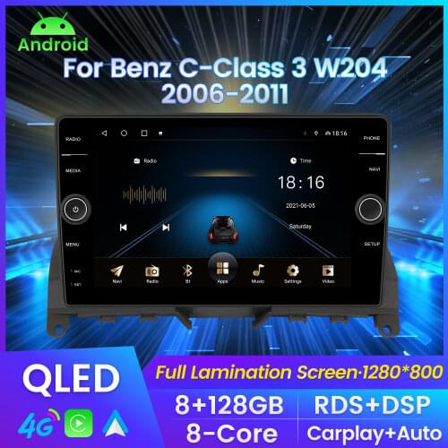 Navifans Android Car Radio Multimedia Video Player For Mercedes Benz C Class 3 W204 S204 2006 - 2011 Navigation GPS & Camera DVR