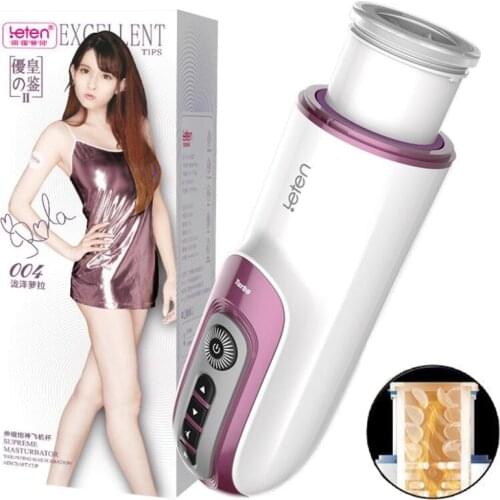 Automatic Piston Retractable Heating Male Masturbator Vibrator Realistic Vagina Real Pussy Sex Moaning Machine Sex Toys For Men