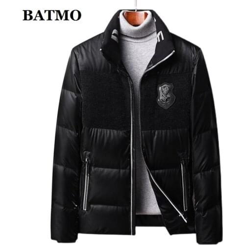 BATMO 2020 new arrival 90% white duck down jackets men,thicked warm parkas coat ,plus-size M-4XL 8201