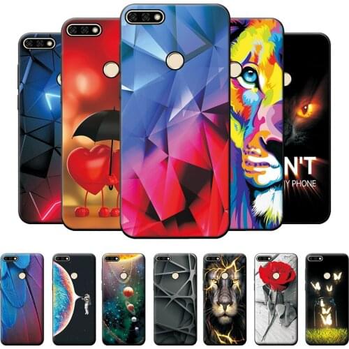 Case For Honor 7C Case Cover For Huawei Y7 Prime 2018 TPU Case Silicone For Huawei Nova 2 Lite Honor 7C Cute Case Bumper 5.99"