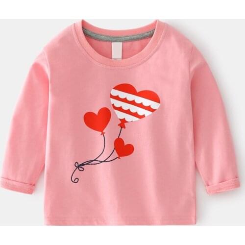 Childrens Long Sleeve Cartoon Unicorn Bowknot Ice Cream Print Soft Brushed Round Neck T-Shirt