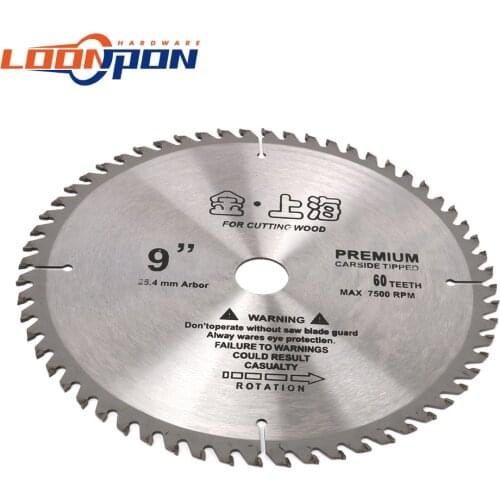 1Pc 225MM 9" 40T Carbide Metal Circular Saw Blade Woodworking Cutting Disc For Wood 25MM Bore 2MM Thick For Cutter Power Tools