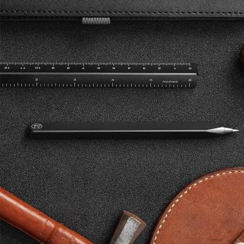 Two-in-one Multifunctional Signature Pen Metal Gel Pen Scale Ruler Dual-use Drawing Creative Gift Stationery Office Signature