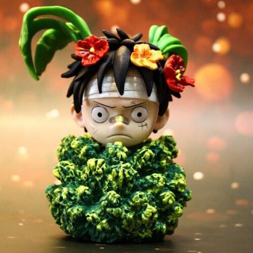 12CM PVC Monkey D. Luffy Figure Collectible Model Statue Decorations Dolls Young Age Little Cute Luff Figuras Anime Toy