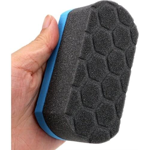 Car Wash Sponge Wax Foam Polishing Sponge Detailing Cleaning Tool Soft Hex Waxing Buffing Applicator Pad Auto Care