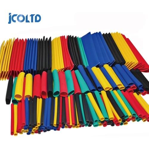 328Pcs Heat Shrink Tube Kit Shrinking Assorted Polyolefin Insulation Sleeving Heat Shrink Tubing Wire Cable 8 Sizes
