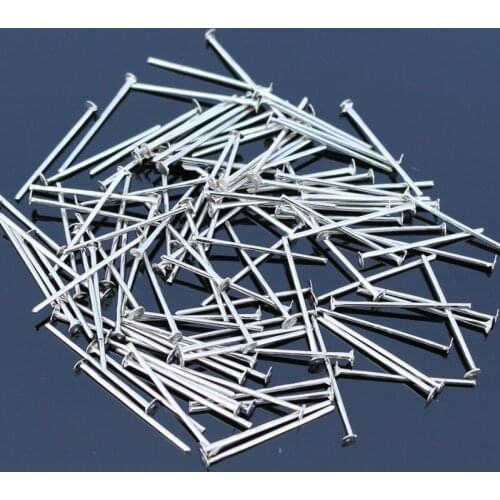 D012 Flat Head Pins Metal Pin Agulhas Para Artesanato Pins Findings Jewelry Making Supplies Pin For Beading Necessaire 20mm