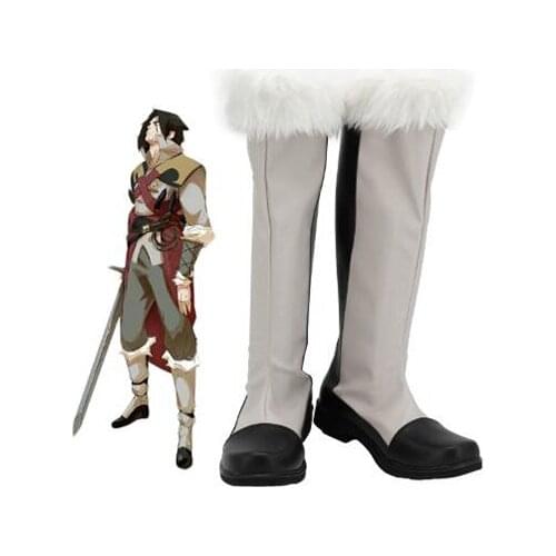 Castlevania Trevor Belmont Cosplay Boots Shoes Leather Men Shoes Costume Customized Accessories Halloween Party Shoes