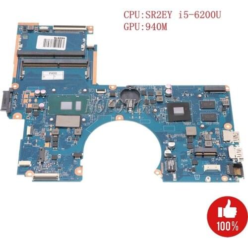 Nokotion 859247-001 856228-001 856228-601 for HP 15-AU 15-AU010WM DAG34AMB6D0 Laptop motherboard Geforce 940M SR2EY i5-6200U