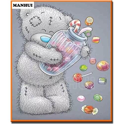 New Diamond Painting Mosaic Cross Stitch Home Decorative Diy Diamond Embroidery Fashion Gifts Cartoon bear MH504