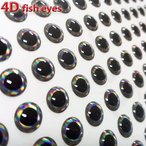 2019new fishing 4d lure eyes color more size 3mm-12mm quantity:300pcs/lot