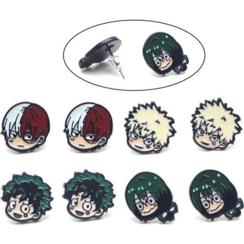 New Mixed 30 pairs Cartoon Anime Kimetsu no Yaiba Alloy Stud Earrings Lovely Jewelry Women Jewelry Accessories FL-01