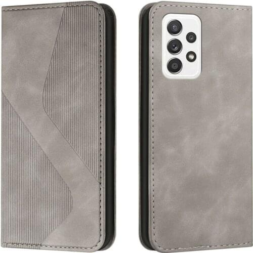 New Magnetic Leather Case na For Samsung Galaxy A52 5G or 4G A 52 A525 A526 6.5 inch Funda Skin Feel Wallet Cover S Pattern Coqu