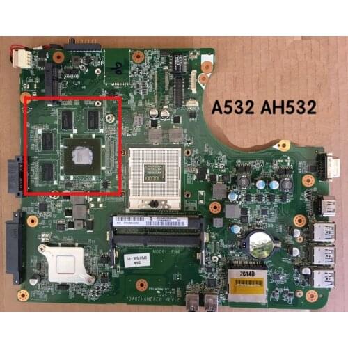 Suitable for Fujitsu A532 AH532 Laptop Motherboard DA0FH6MB6E0 DDR3 Mainboard 100% tested fully work