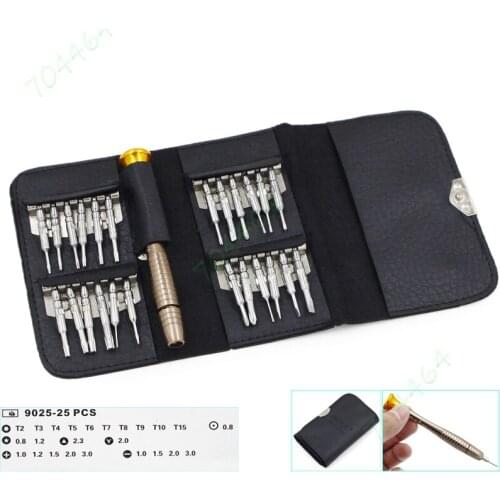 Swivel Head 25 in 1 Phillips Flat Apple Pentacle Torx Screwdrivers Repair Kit