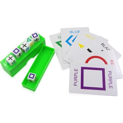 Prediction Dice Magic Tricks ESP Dice ESP Card Magic Props Street Close-up Show Mentalism Comedy for Children Kid Easy to Learn