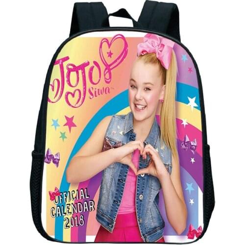 Jojo Siwa Small Backpack Toddler Portable Backpack Boys Girls Kindergarten School Bags Kids Travel Bags Primary Book Bags