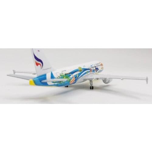 20CM 1:300 Scale Airbus A320 NEO Bankok fish Airlines Airplanes Plane Aircraft diecast Alloy Model Toy Collective Kids Toys