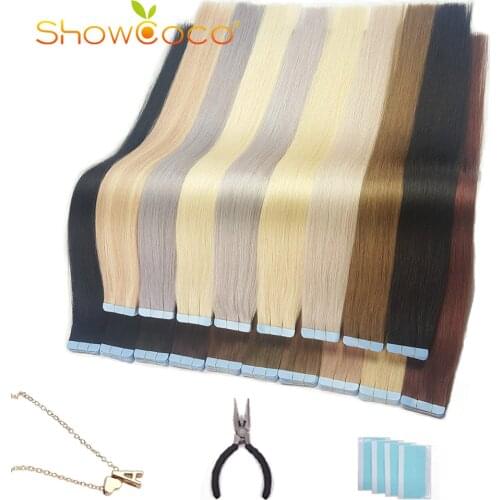ShowCoco Hair On Adhesive Tape For Extensions