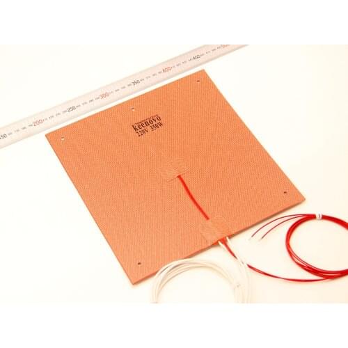 Keenovo Silicone Heater 245X245mm 350W@220V for Ultimaker Clone CL260 3D Printer Heated Bed,Build Plate Heating Element
