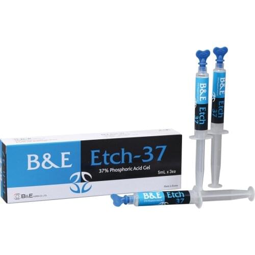 Dental Etching Gel Agent 37% Phosphoric Acid Semi Dentin Enamel Supplies Instruments Etchant 5ml syringex3ea Korean Oral Tools