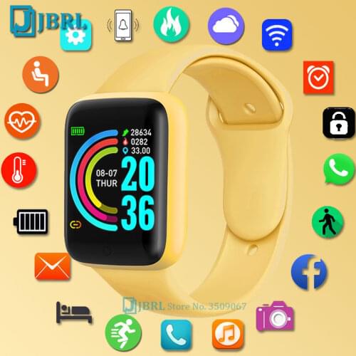 D20 Y68 Smart Watch Women Men Smartwatch Fitness Tracker Bracelet For Android IOS Electronics Clock Waterproof Sport Smart-Watch