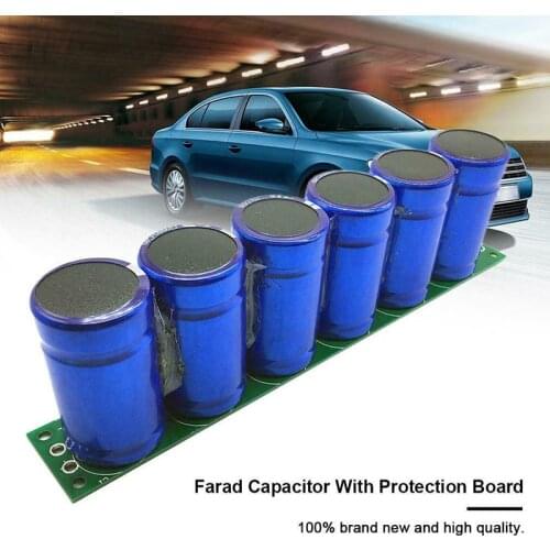 1Set/6Pcs Farad Capacitor 2.7V 500F Super Capacitor with Protection Board GDeals