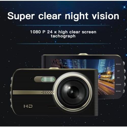 1920*1080P Car DVR Dash Cam Recorder HD Video Recording With Rear Camera Dual Lens Touch Screen Touch Screen