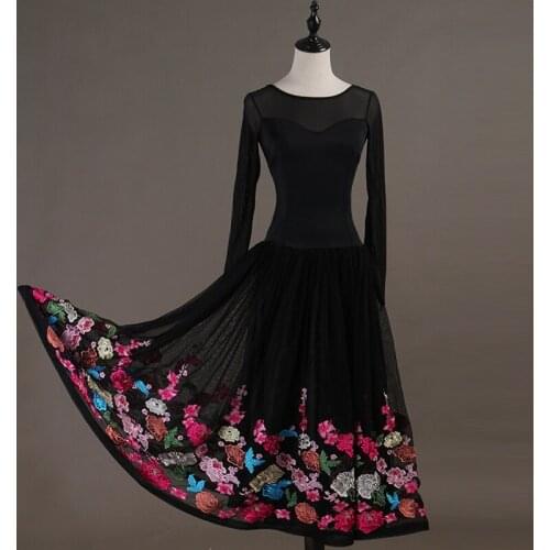 2019 New Costume Sale Ballroom Dance Skirts Newest Design Woman Modern Waltz Tango Dress/standard Competition Dress