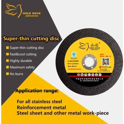 4 Inch Ultra-thin Cutting Disc for Metal and Stainless steel