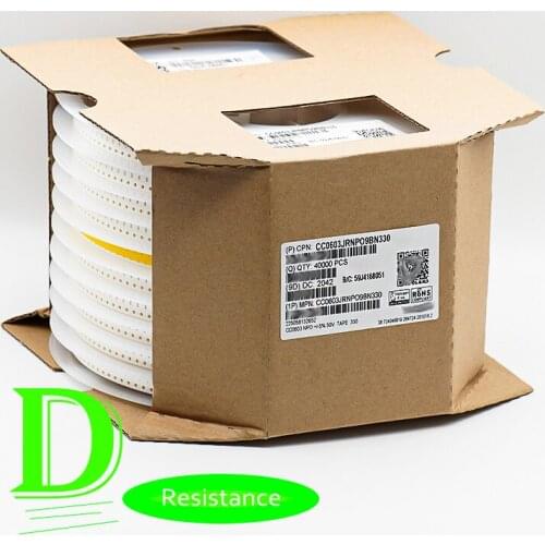 4000pcs SMD Ceramic capacitor 0603 33PF J 5% 50V CC0603JRNPO9BN330