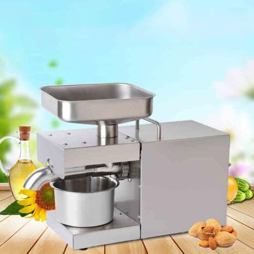 Household commercial stainless steel electric small household automatic cold and hot oil press