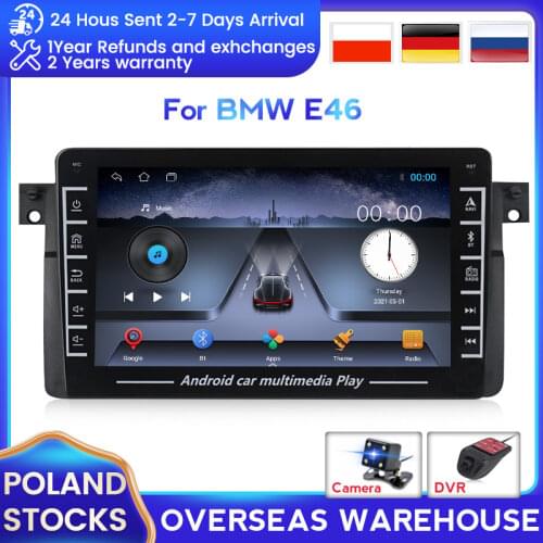 Quad Core Android 8.1 IPS 16G For BMW E46 M3 Rover 75 Coupe 318/320/325/330/335 Car Stereo Radio Gps BT Multimedia Player DVR FM